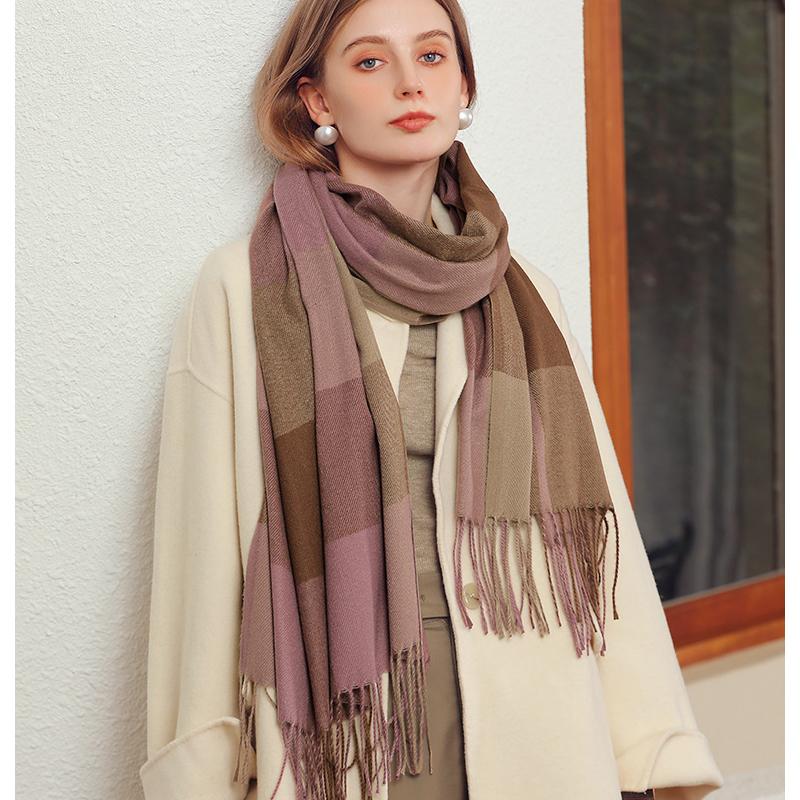 Dámská šála Zimní šál Silný teplý střapec