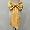 Large Bowknot Waist Ornament Satin Tulle Bow Bow Knots Accessories  Sophisticated Gown