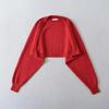 Women's Stretchy Knit Cardigan Vest & High-Waisted Wide-Leg Pants Set