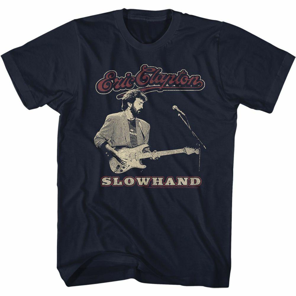 Eric Clapton Slowhand Navy Adult T-Shirt S