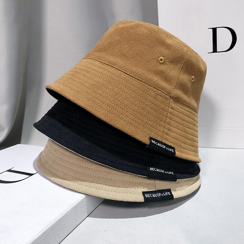Solid Color Plain Color Bucket Fisherman Hat Double Side Wear Fisherman Hat For Men Women Fashion Street Headwear Bonnet Cotton Foldable Sun Visors