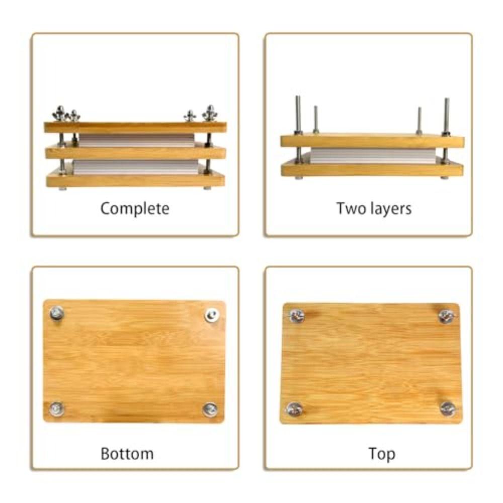 2/3 Layer Bamboo Book Press Portable Book Press Binding Machine  Book Binding Tool