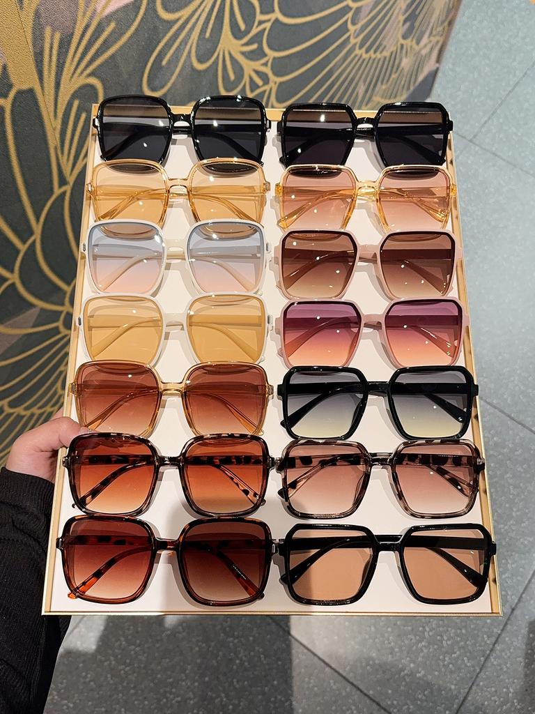 6/10/12/14Pcs Mixed Frame Multicolor Classic Color Glasses Set Cat Eye Glasses Fashion Simple Photo Party Glasses Unisex