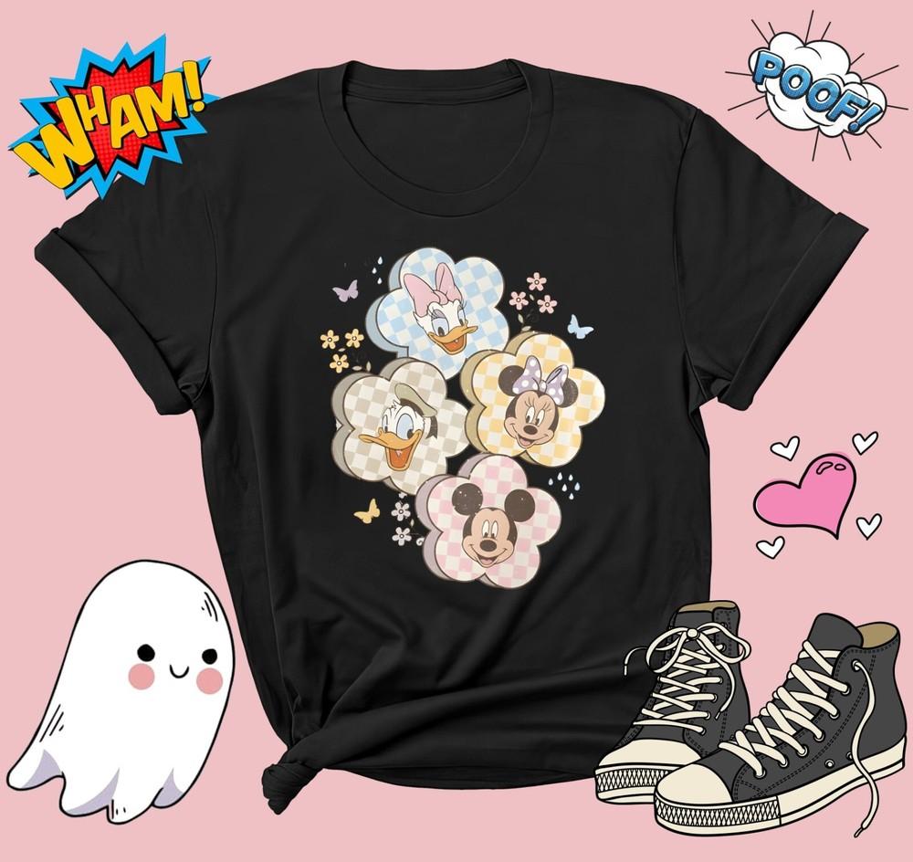 Retro Spring Mouse Friends T-shirt T Shirt Men Women Unisex Tshirt G755