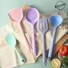 Silicone Kitchen Utensils Set: Ladle, Spatula, Scraper, Turner, Oil & Basting Brushes, Whisk, Tongs