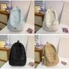 Minimalist Solid Color Backpack For Women And Men With Durable Nylon Material Suitable For Casual Travel And School Use