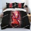 Zero Two DARLING In The FRANXX Anime Comforter Bedding Set Printed Duvet Cover Sheet Pillowcase Soft Quilt Cover Queen King Size