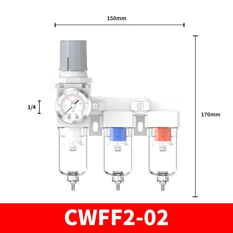 Painting Spray Gun Fitting 2-Way Connector Oil-Water Separator Air Compressor Precision Drying Filter Air Source Processor