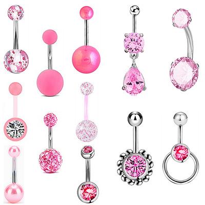 12 Teile/satz Bauchnabel Ring Frau Nabel Piercing Schmuck