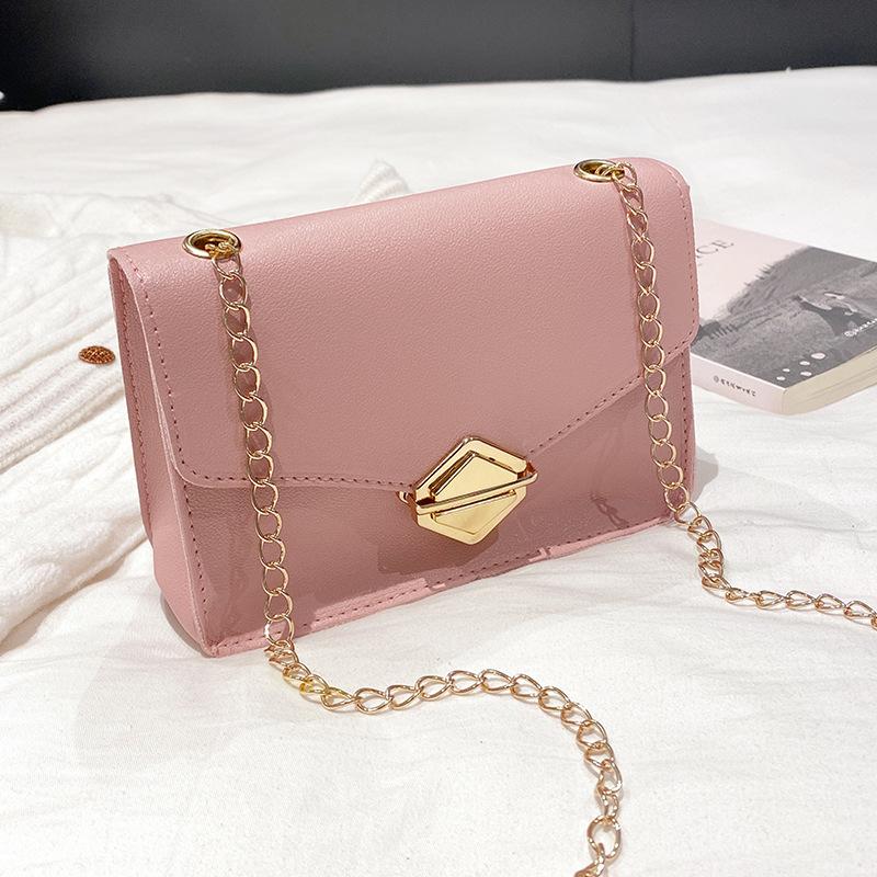 Spring and Summer Plain Weave Small Square Bag, Casual and Sweet Shoulder Bag, Square Messenger Bag, and a Mobile Phone Bag.