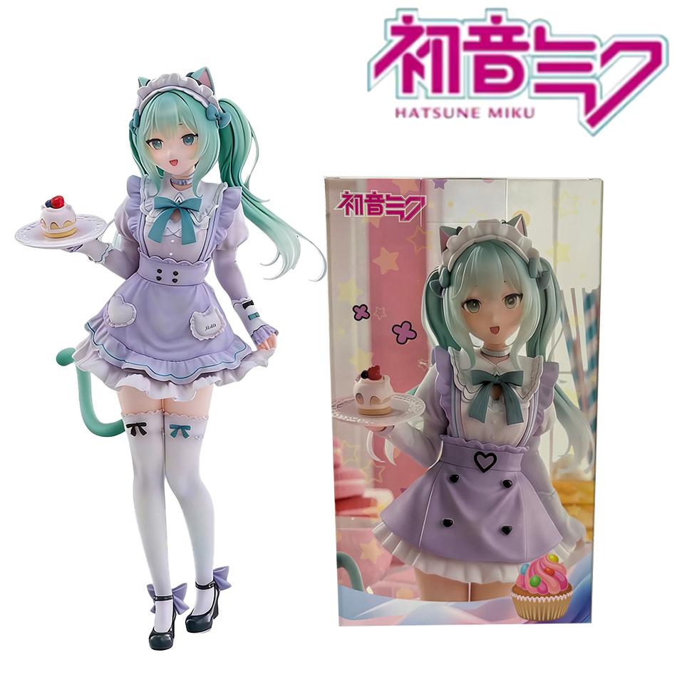 F:Nex Piapro Miku 1/7 Scale Cat Ear Maid Anime Hatsune Miku Figure Pvc Model Home Decor Birthday Gift For Kids