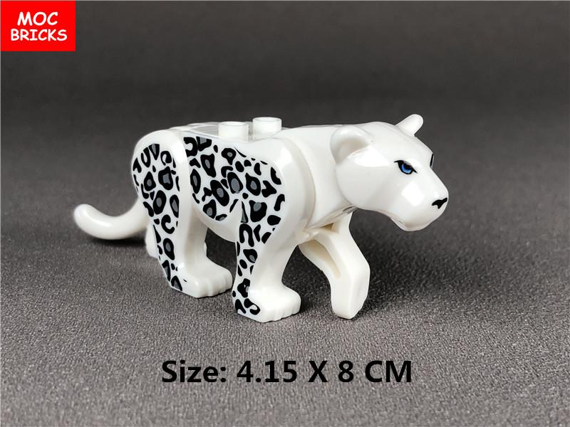 MOC Bricks DIY Forest Animal leopard lion Tiger Figure accessory Educational building blocks toys for children gift