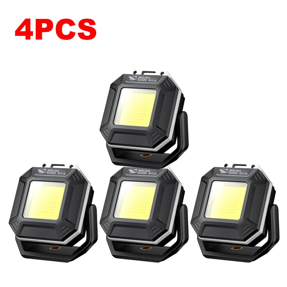 1-10PCS COB LED Work Light With Magnetic Base 180 ° Adjustable Angles Inspection Lamp Waterproof Outdoor Emergency Flashlights