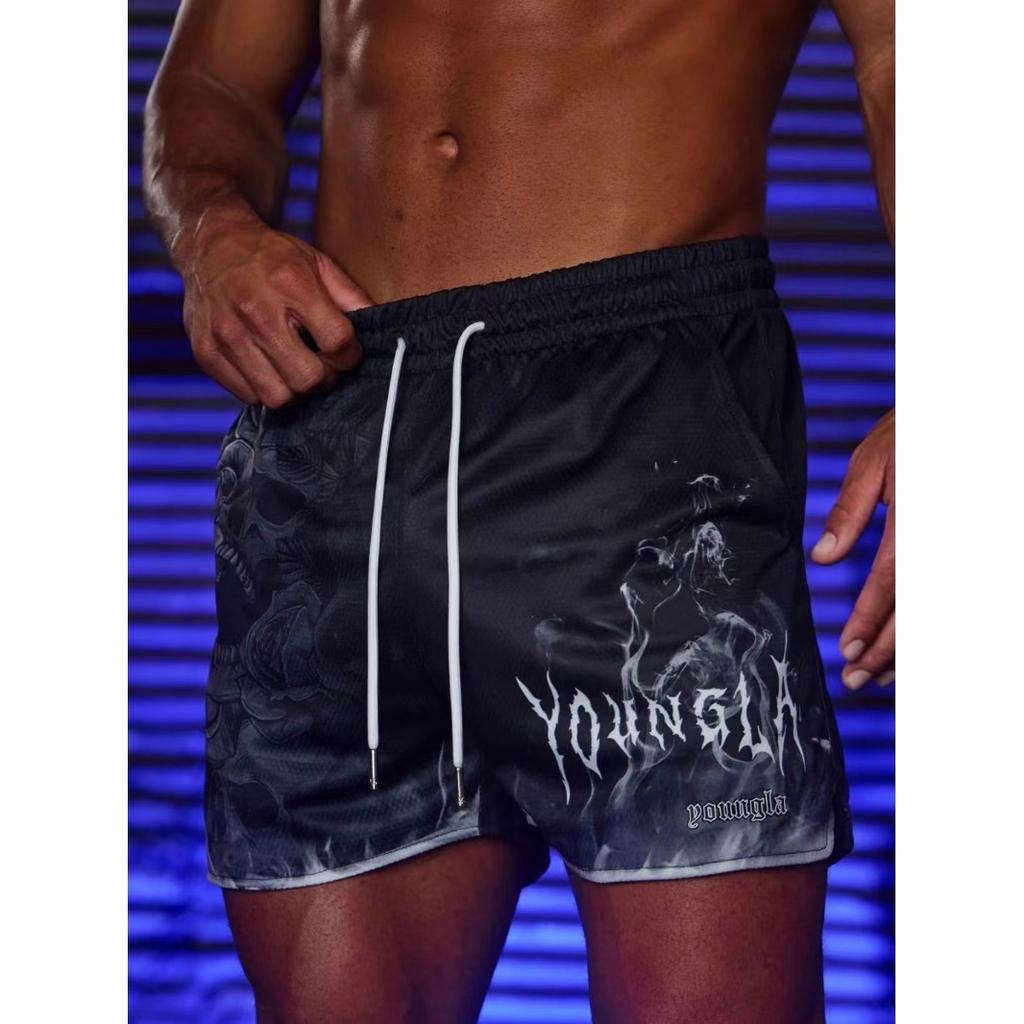 Men Running Shorts Quick-drying Outdoor Training Fitness Sportswear Summer American Basketball Sports Pants