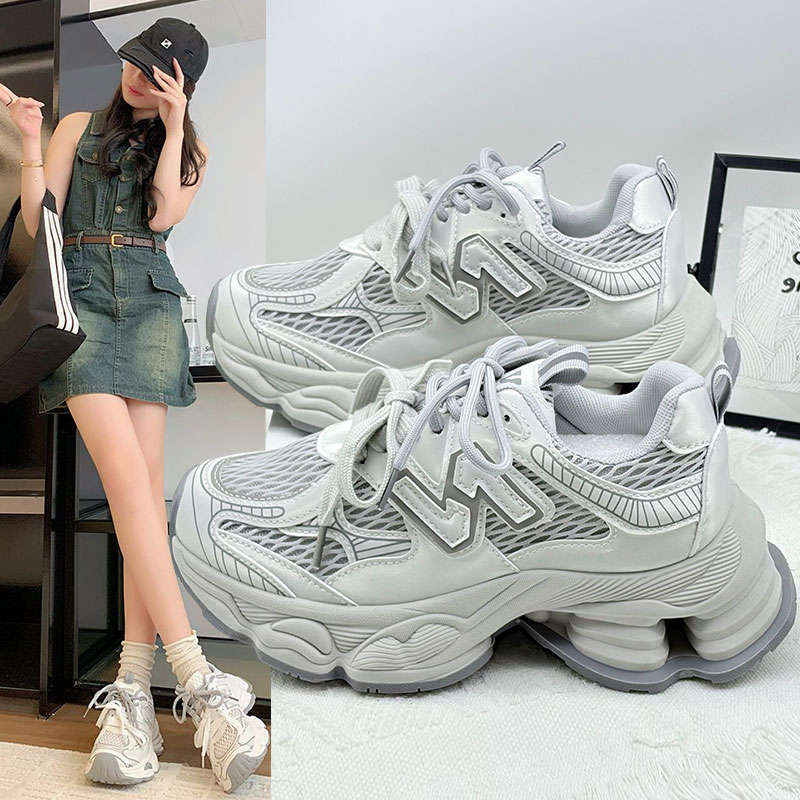 Thick-soled Heightening Dad Shoes Women's New Summer Mesh Breathable Casual Sports Women's Shoes