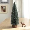Snow-Flocked Mini Christmas Pagoda Tree Decoration for Desktop or Window