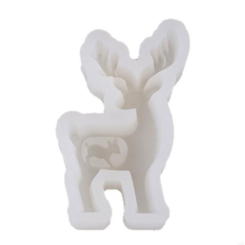 2Pcs Reindeer Silicone Mold Christmas Themed Silicone Mold For Candle China Mainland