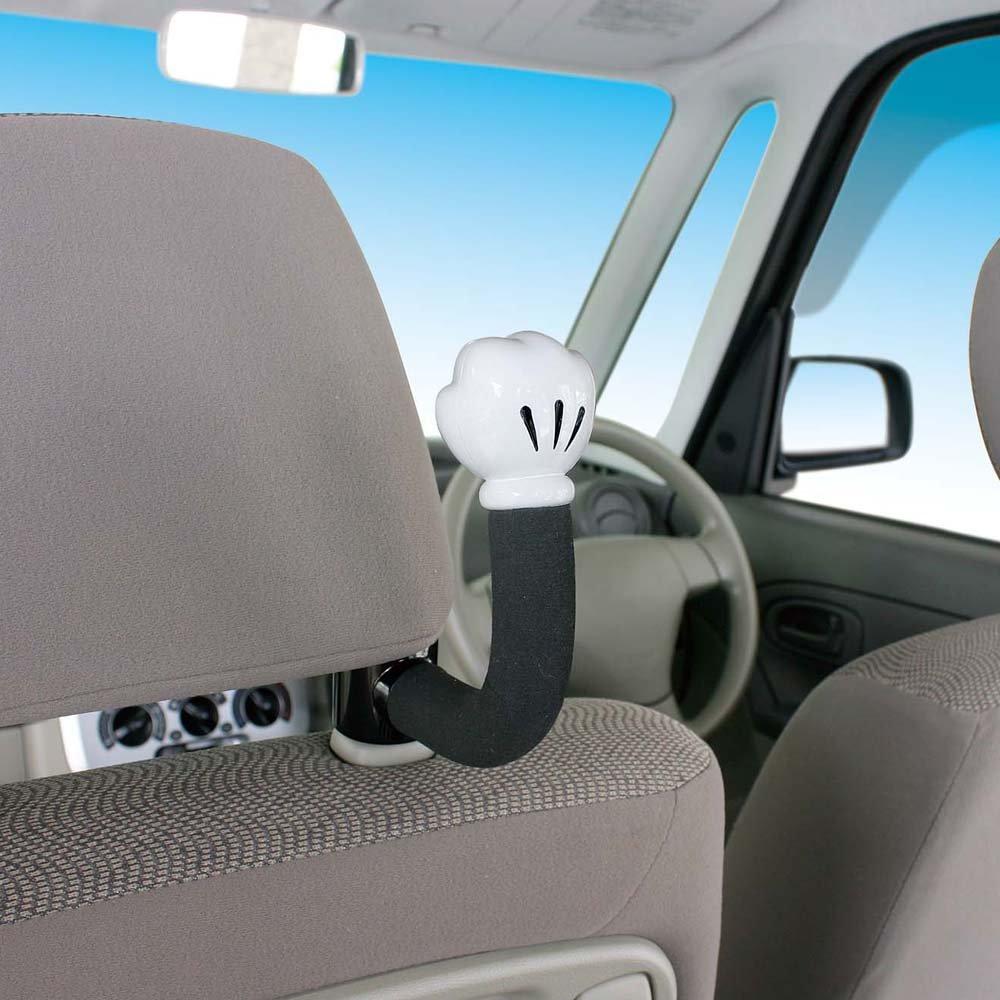 Napolex Headrest Easy Mickey Arm Hook Convenient Car Disney Mickey Mouse Hanger, Installation, Hanger, Accessory, Design, WD-406