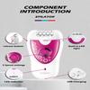 VGR Multifunctional Women's Shaver Electric Epilator Hair Removal Bath Universal Eyebrow Trimmer Handheld Mini Charging and Plugging Dual Use