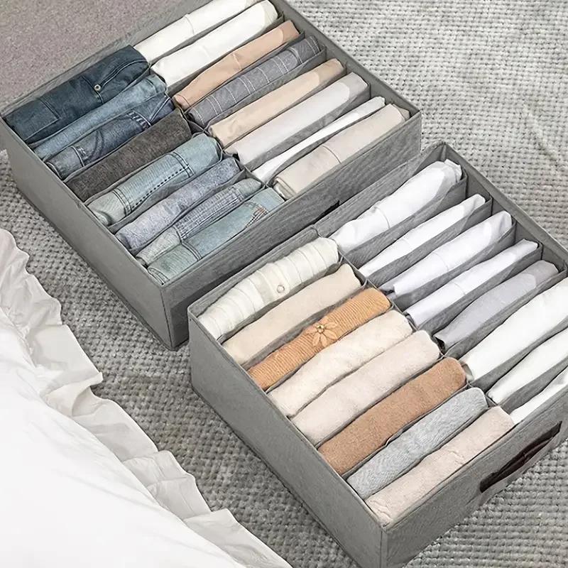 Armadi Vestiti Organizzatore Pantaloni Jeans Scatola di Immagazzinaggio Armadio Organizzatore Cassetti Biancheria Intima Calzini Maglietta Armadio Organizzatori di Immagazzinaggio