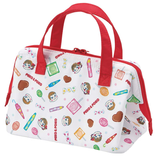 Skater Lunch Bag, Insulated, Clasp Closure, Women's, Peko-chan, Sweets, KGA1-A