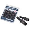 RAYS 741300003BK 17HEX Racing Bolt Set, L48 Long Type, Lower Neck Length 1.1 Inches (28 Mm), Black Plated, 4 Pack