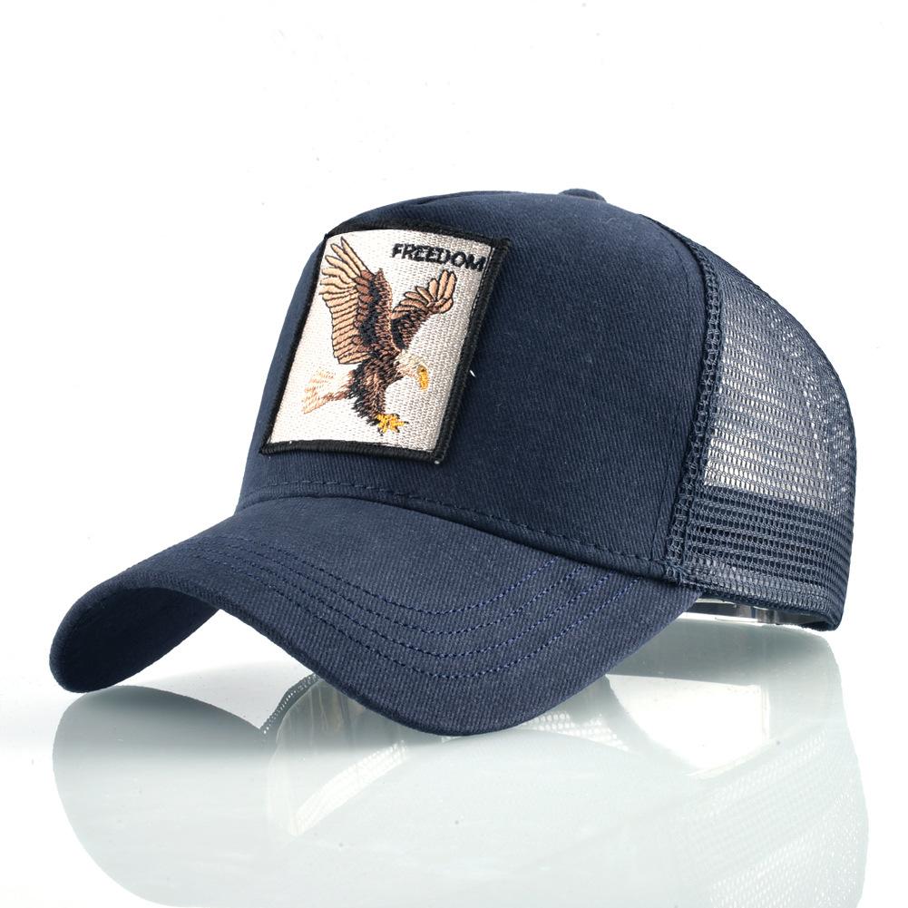 Animal Embroidery Baseball Cap Male Truck Driver Hat Female Cap Outdoor Net Hat
