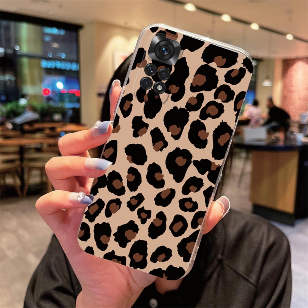 For Xiaomi Redmi Note 11 11S 12 Pro 12S Artistic Blue Marble Shockproof Fundas Silicone Soft Pink Leopard Print Phone Case Cover
