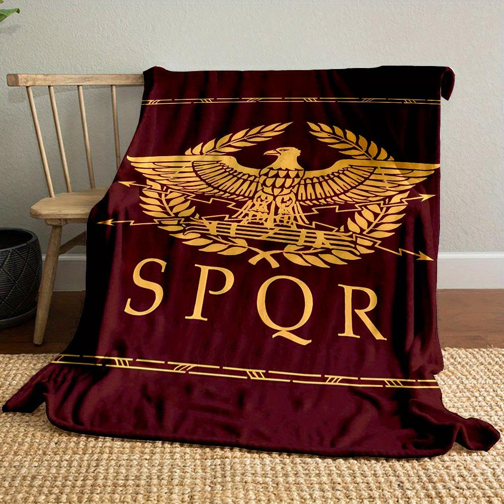 1pc Roman Eagle Fleece Blanket, Historical Home Decor, Ideal Gift for History Enthusiasts & Small Present