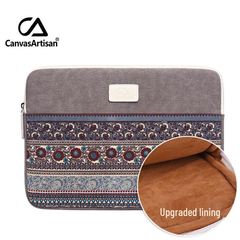 Canvas Laptop Sleeve for MacBook and Tablets - Fits 13", 14", 15"