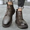 Herren polierte Retro Martin Stiefel Herbst neue Outdoor Sport Board Schuhe Leder Mode High-Top Stiefel