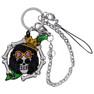 Minoda ONE PIECE Pailletten-Anhänger-Armband Piratenflagge Brook S03R8789