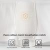 Men's Spring and Summer White Pure Cotton Antibacterial and Breathable Briefs