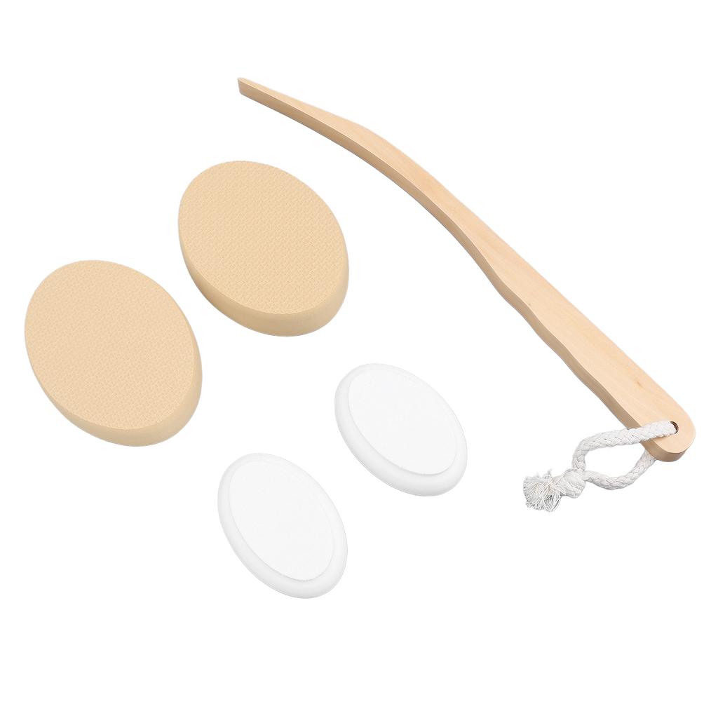 Lotion Applicator Long Handle Back Cream Applicator with 4 Replaceable Pads for Elderly Women