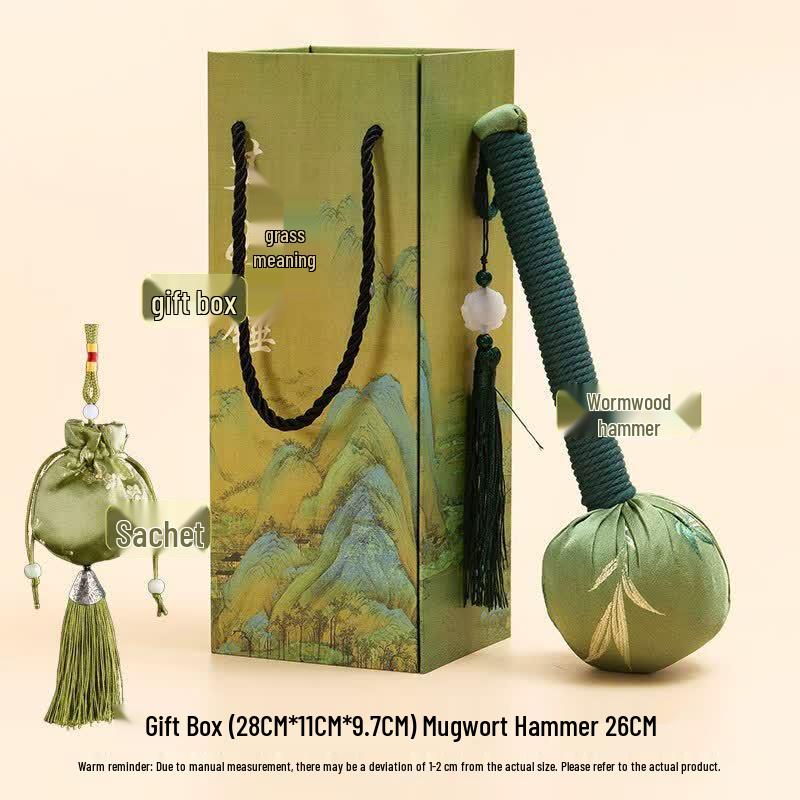tAcplum Mugwort Therapy Massage Hammer Gift Set