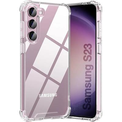 Hybridný nárazuvzdorný kryt pre Samsung Galaxy S24 S23 S21 FE S22 S20 S10 Plus Ultra A55 A54 A53 A35 A14 A15 A13 Priehľadný tvrdý kryt