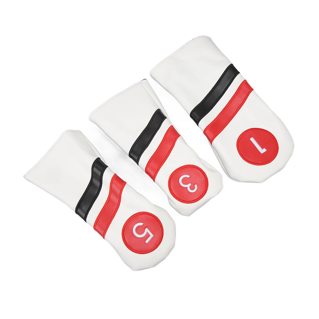 Golf Club Covers Golf Head Covers Full Set of Club Covers for Golf Clubs Protection White