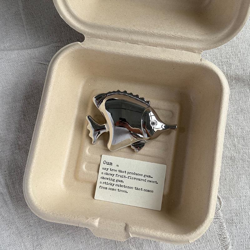 Kreative Minimalistische Einzigartige Metallkrabbe Brosche Exquisite Anzug Jacke Anstecknadel Zubehör