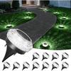 VOLISUN Solar Ground Lights Outdoor,12 Pack Flat Solar Pathway Lights | IP67 Waterproof Solar Powered Disc Lights,Landscape Lighting for Garden Yard