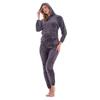 Keanu Womens/Ladies Zipped Long Pyjama Set