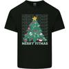 Fitness Merry Fitmas Christmas Tree Gym Unisexs Light Cotton TShirt