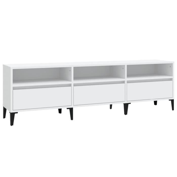 VidaXL TV Cabinet White 150x30x44.5 Cm Engineered Wood 831917