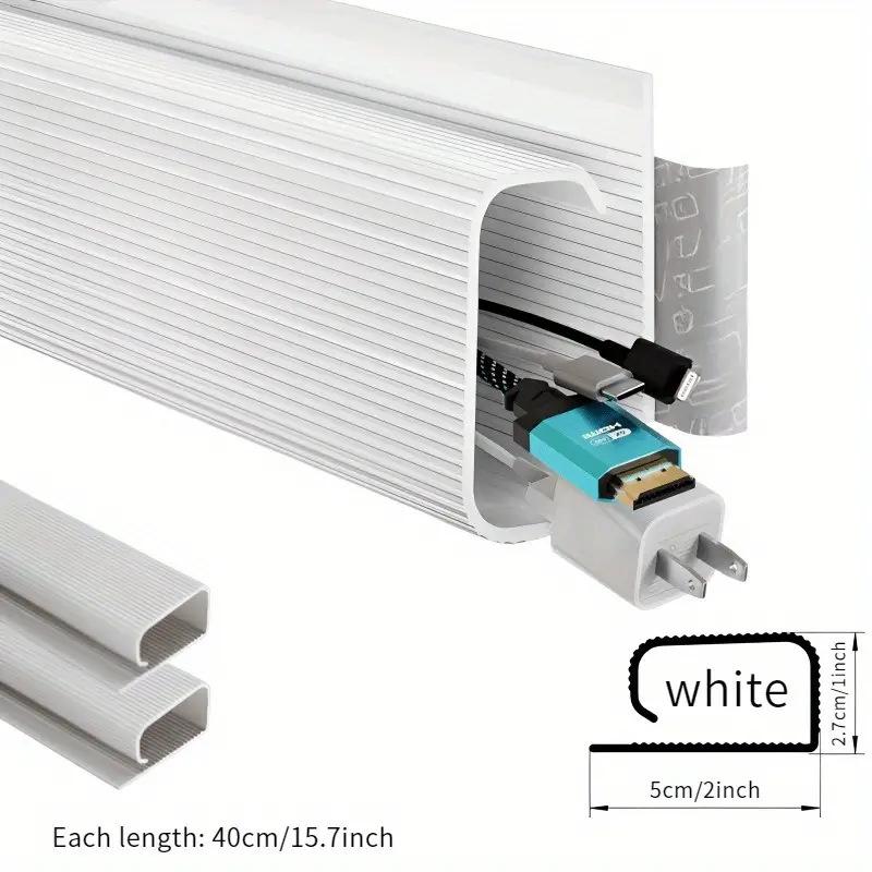 Bohrerfreie PVC-Kabelmanagementbox - Schreibtisch-Organizer und Kabellagerlösung