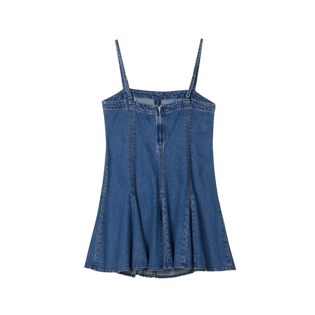 Levis Soft Comfortable Breathable Versatile Slim Fit Denim Slip Dress Women Dresses 005NY-0001