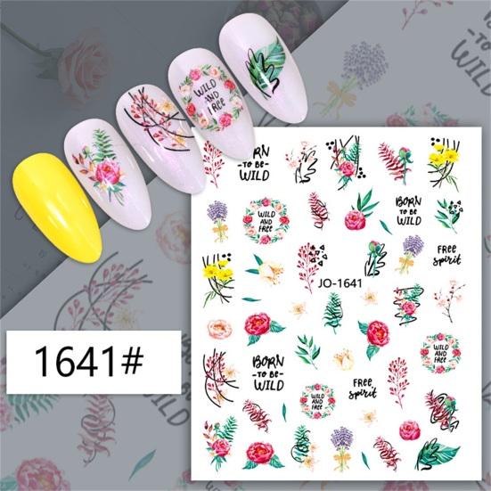 Nail Art Sticker Eye-catching Strong Stickiness Paper Colorful Fingernail Sticker DIY Nail Art