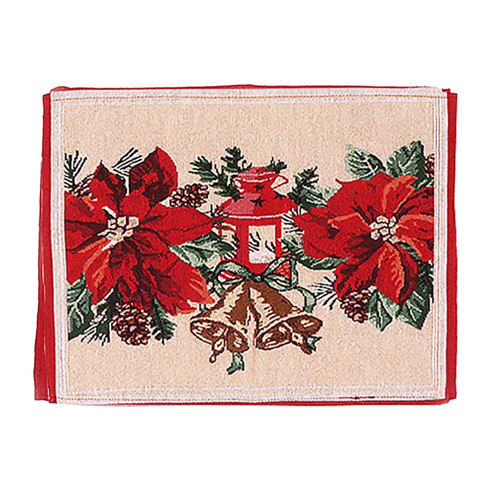 

Рождественские салфетки Рождественские коврики Обеденный декор Термостойкие рождественские салфетки Моющиеся Type 4