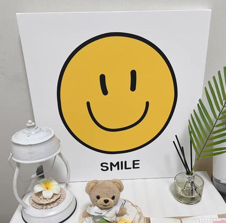 Nordic Yellow Cartoon Smiley Posters and Prints Love Smile Canvas Painting Wall Art Wall Decor for Living Room Decor Cuadros