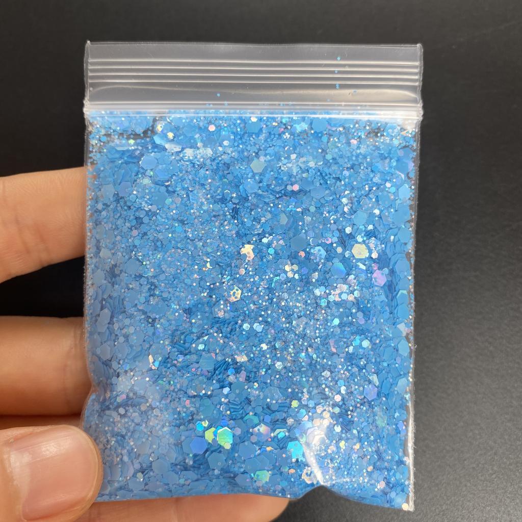 Polyester Nail Art Chunky Mix Glitter Bulk Christmas Decorations High Sparkling Holographic Glitter