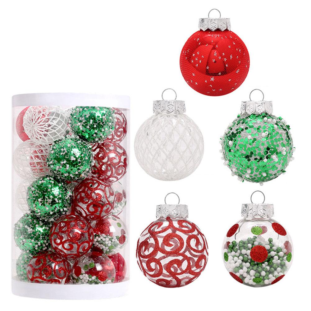 Pro sváteční svatební párty vánoční koule PET přívěsek