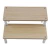 Acrylic Display Rack Wooden Ladder Rack Cosmetics Storage